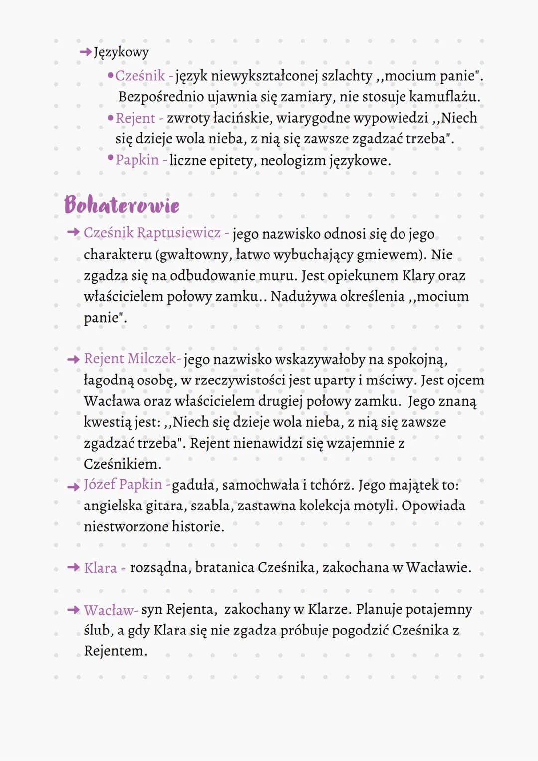 .
●
•
•
Gatunek komedia
Rodzaj - dramat
·
Narrator brak
Czas i miejsce akcji
Czas akcji
• XVIII lub XIX wiek
→ Miejsce akcji
Komizm
·
-
• za