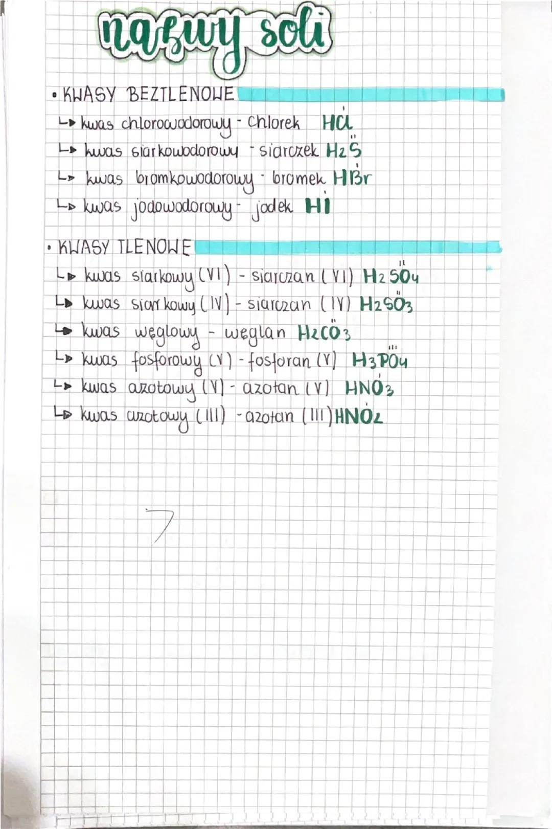 Weory inating soli
SULE wiarki chemiczne, które zawieraja, hationy.
metali (lub kationy amonu) oraz aniony resht
kwasowych.
Sole zbudowane s