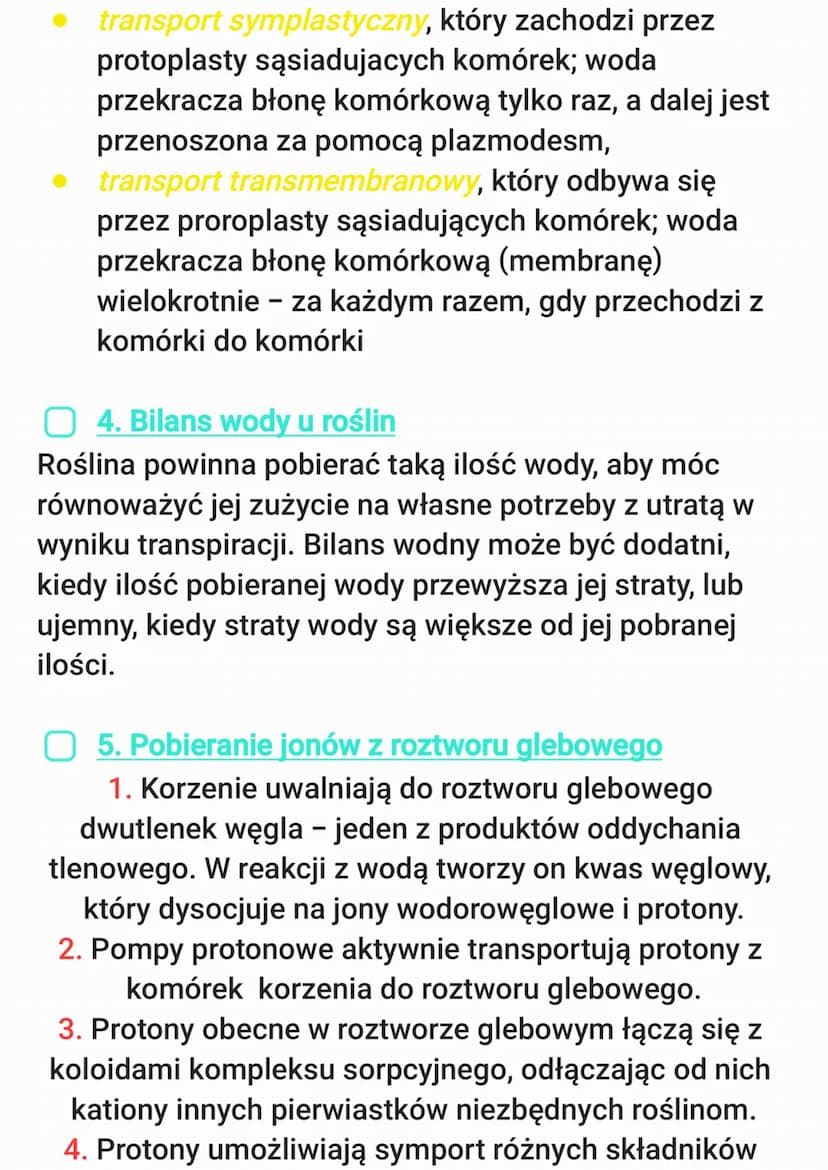 O 1. Funkcje wody w roślinach
• jest doskonałym rozpuszczalnikiem substancji
hydrofilowych
• bierze udział w niektórych reakcjach
biochemicz