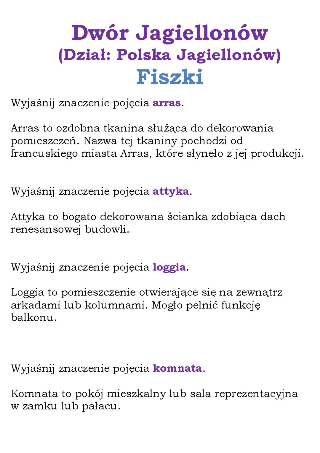 Arrasy Wawelskie i Dynastia Jagiellonów - Ciekawostki i Historia Dla Dzieciaków