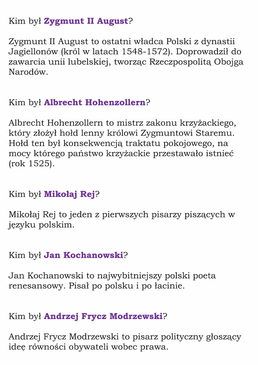 Dwór Jagiellonów
(Dział: Polska Jagiellonów)
Fiszki
Wyjaśnij znaczenie pojęcia arras.
Arras to ozdobna tkanina służąca do dekorowania
pomies