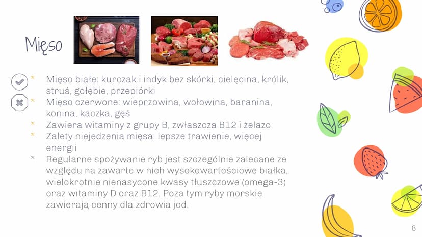 Zdrowe
odżywianie Piramida (O
3 Piramida zdrowego odżywiania
PIRAMIDA
ŻYWIENIA
RYBY, DRÓB, JAJKA, CHUDE MIĘSO,
TŁUSZCZE ROŚLINNE
1-2 RAZY DZ