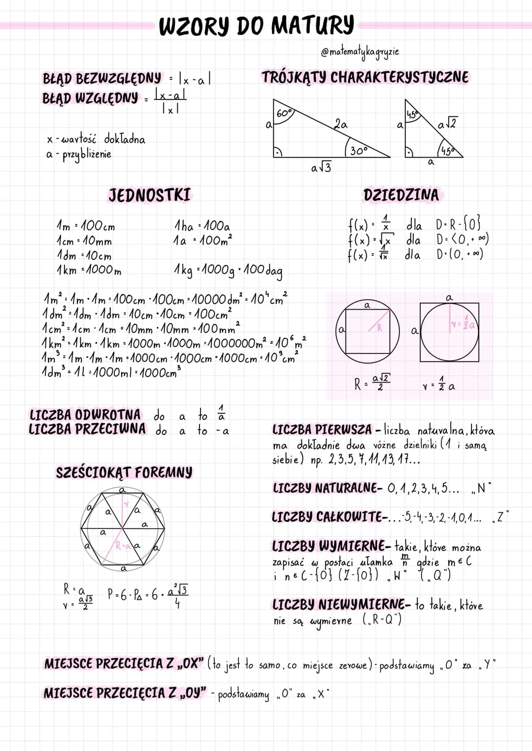 BŁĄD BEZWZGLĘDNY = |x-al
BŁĄD WZGLĘDNY Ix-al
IxI
x - wartość dokładna
a- przybliżenie
1m = 100 cm
1cm = 10mm
1dm = 10cm
1km = 1000m
JEDNOSTK