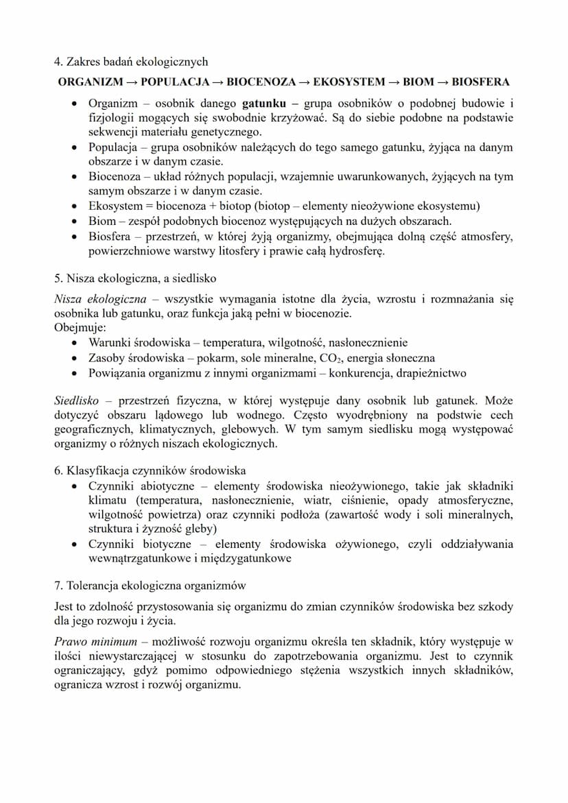 CZYM ZAJMUJE SIĘ EKOLOGIA?
1. Ekologia
Jest to nauka o strukturze i funkcjonowaniu przyrody. Bada zależności i oddziaływania
między organizm