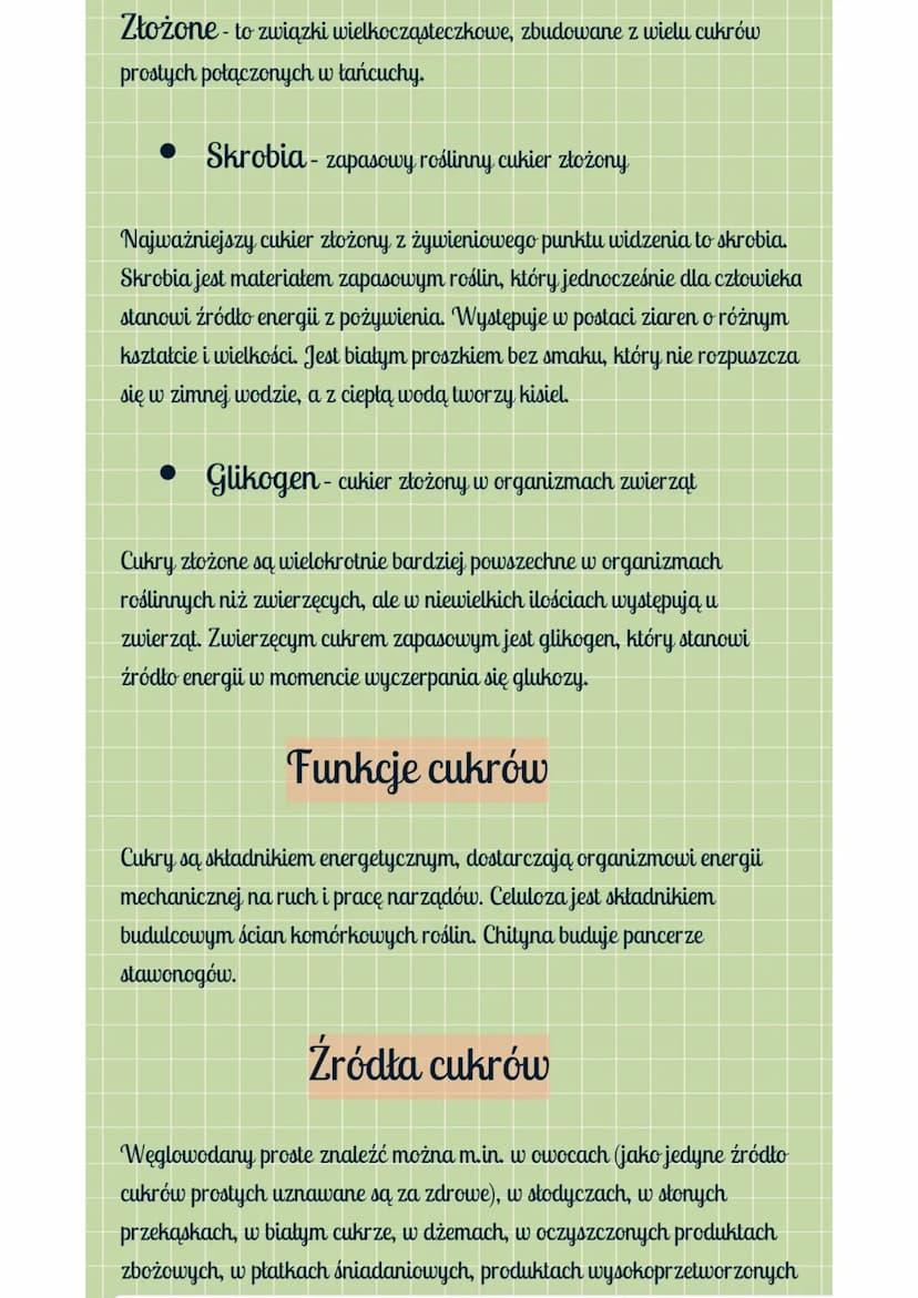 Białka, tłuszcze i cukry należą do substancji chemicznych, które są
niezbędne do prawidłowego funkcjonowania organizmu. Pełnią one różne
fun