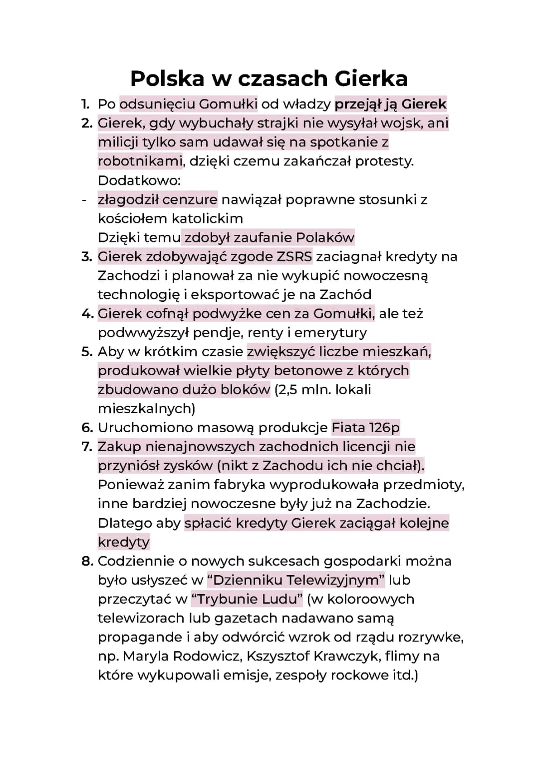 Polska w czasach Gierka
