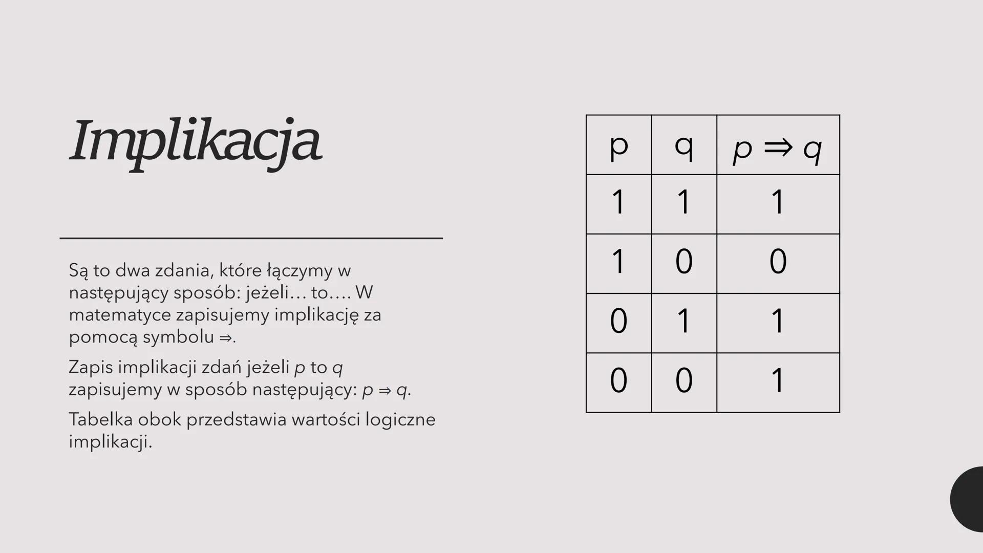 Logika matematyczna
- Matematyczny notes - Czym jest logika
matematyczna?
Dział matematyki, który koncentruje się na
analizie sposobu, w jak