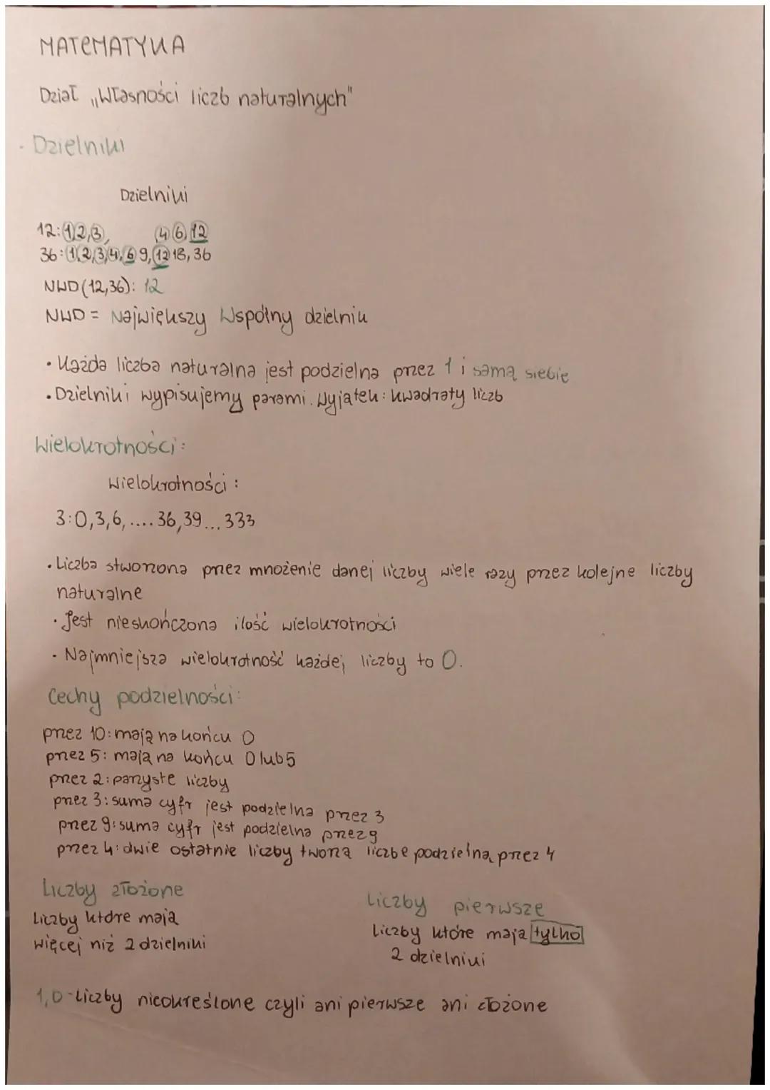 MATEMATYWA
Dział Własności liczb naturalnych"
- Dzielniki
Dzielniui
12:12,3,
4612
36:12,3,4,69, 1218, 36
NWD (12,36): 12
NHD = Największy Ws