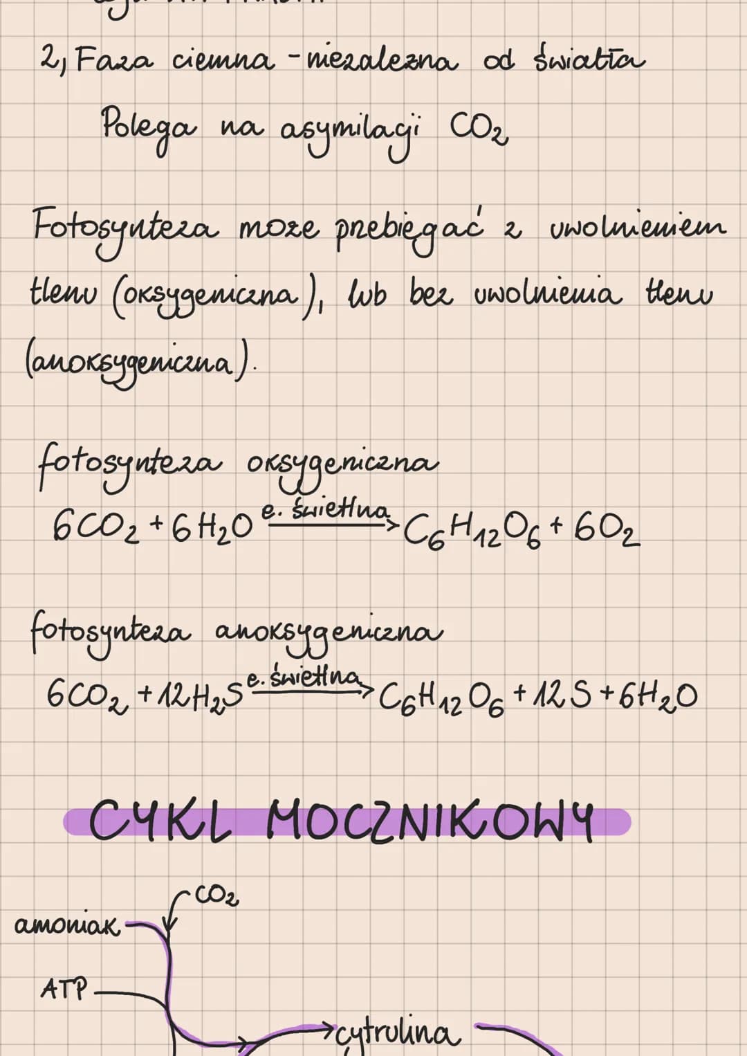Metabolizm – całość przemian chemicznych
i energetycznych komórki
Anabolizm - reakcje chemiczne, w
2 prostych substratów powstają
których
zw