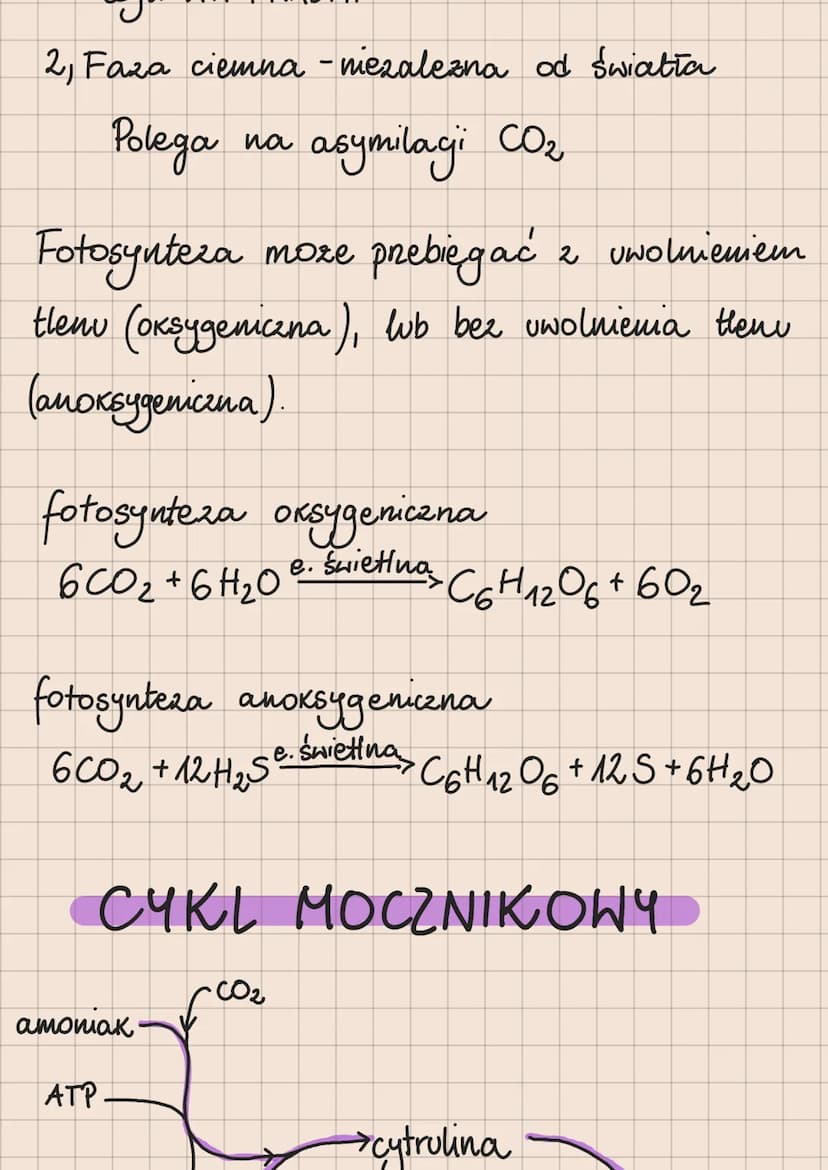 Metabolizm – całość przemian chemicznych
i energetycznych komórki
Anabolizm - reakcje chemiczne, w
2 prostych substratów powstają
których
zw