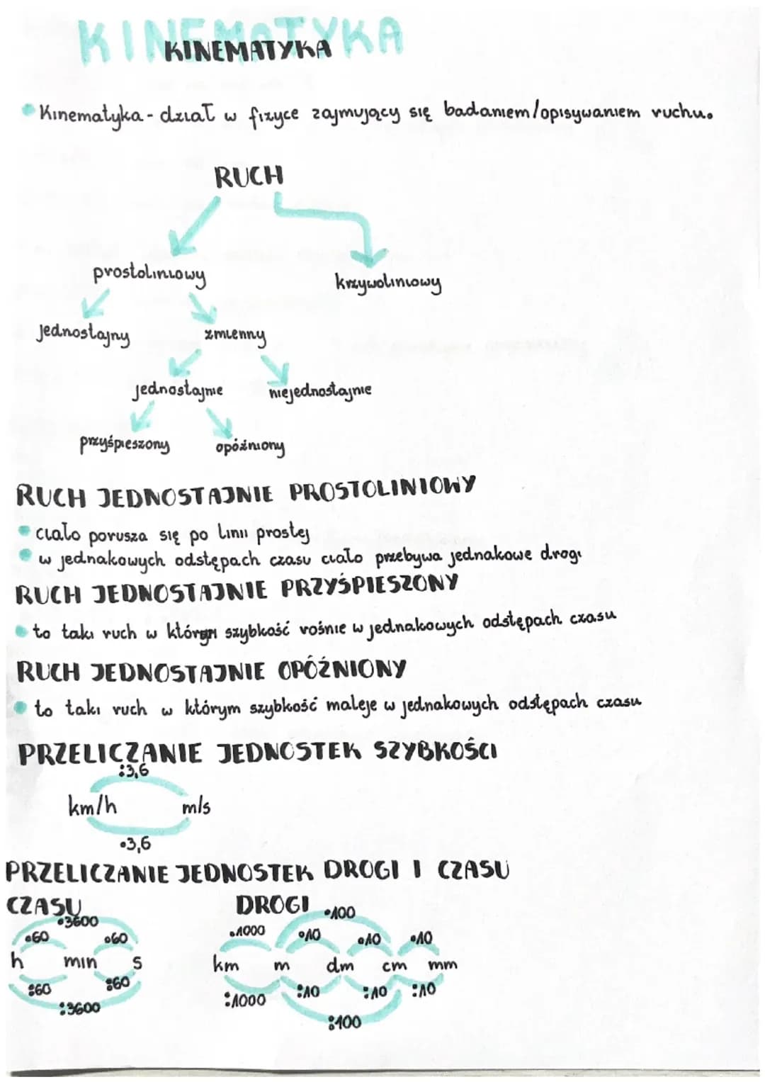 kinematyka kl.7
