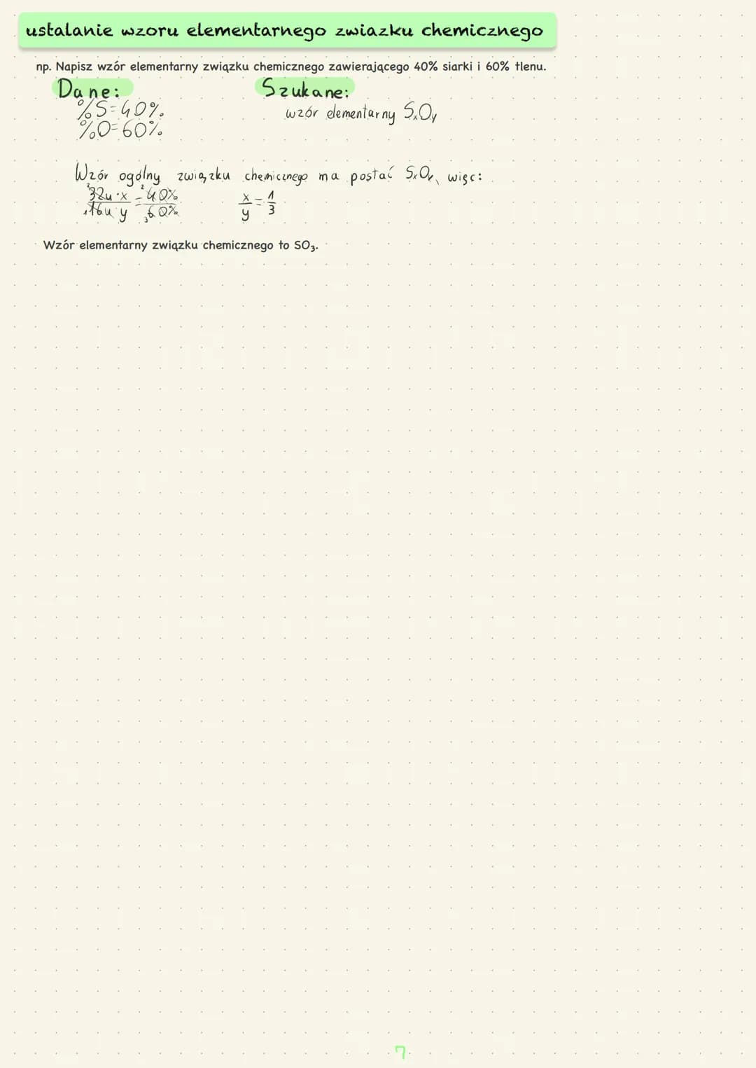 CHEMIA NIEORGANICZNA
IV. Stechiometria. obliczanie liczby atomu w próbce pierwiastka chemicznego
1 at. S - 32 u
x at. S 32 6,02 10" u
X =
1 