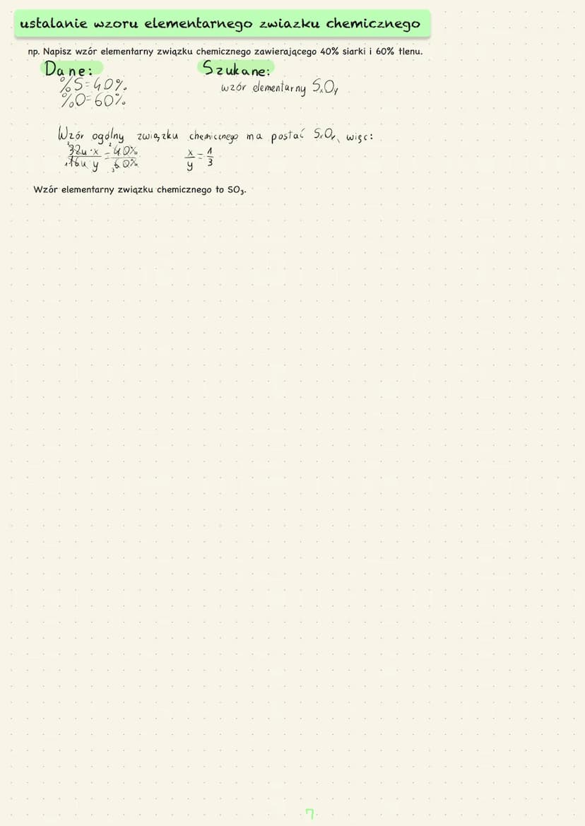 CHEMIA NIEORGANICZNA
IV. Stechiometria. obliczanie liczby atomu w próbce pierwiastka chemicznego
1 at. S - 32 u
x at. S 32 6,02 10" u
X =
1 
