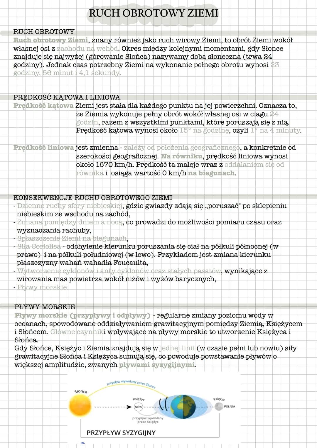 Ruch obrotowy Ziemi - wszystko, co powinieneś wiedzieć