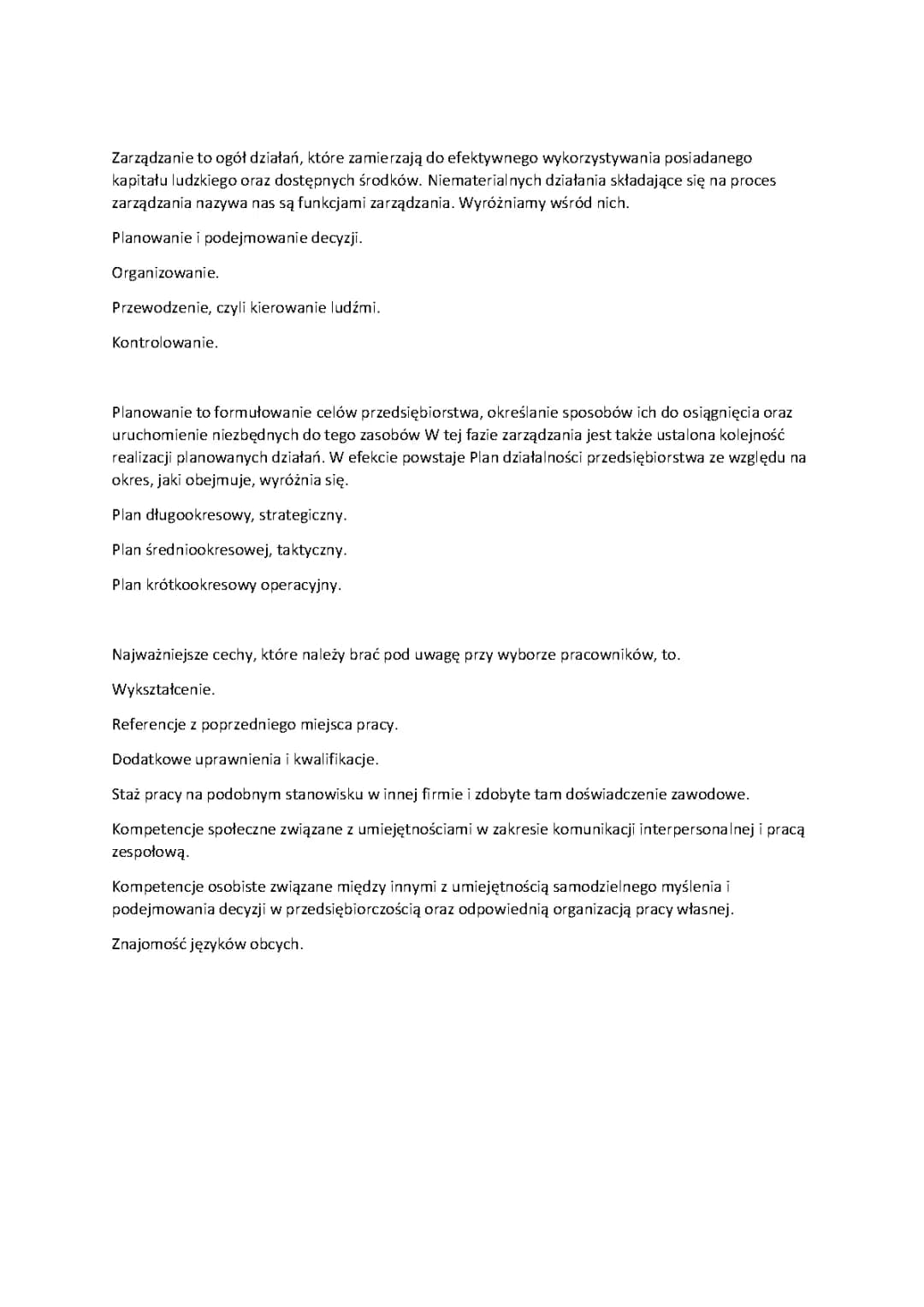 Zarządzanie kapitałem ludzkim - PDF, definicje i funkcje