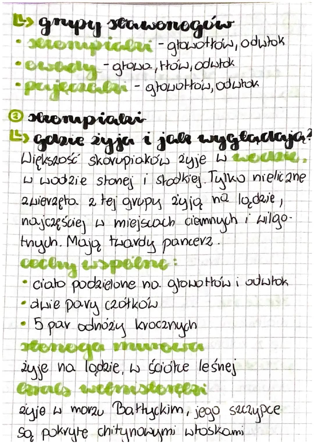 cial 3
O
cedry stawe nogów
Ls gazie żyje?
Stawonogi opanowały niemal assalline
no
typy srodowisk, Najliczniej występują
lackie
L> wspólne ce