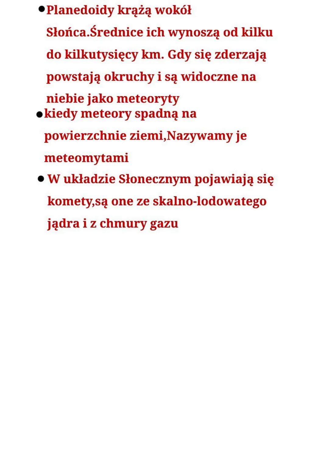 Czym jest Układ Słoneczny
układ słoneczny tworza Słońce i krążące wokół
niego ciała niebieskie
● Słońce świeci własnym światłem,wiec jest
gw
