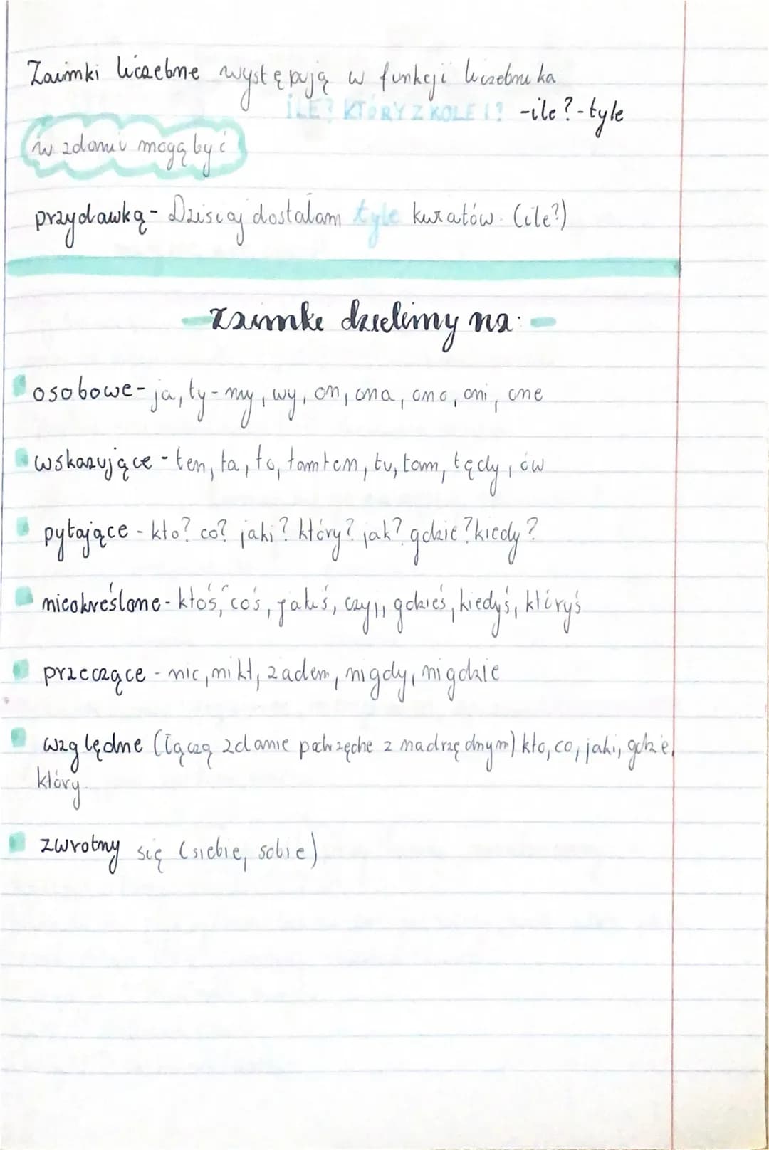 <h2 id="zaimkiosobowepolski">Zaimki osobowe polski</h2>
<p>Zaimki osobowe polski obejmują: ja, ty, on, ona, ono, my, wy, oni, one. Są one uż