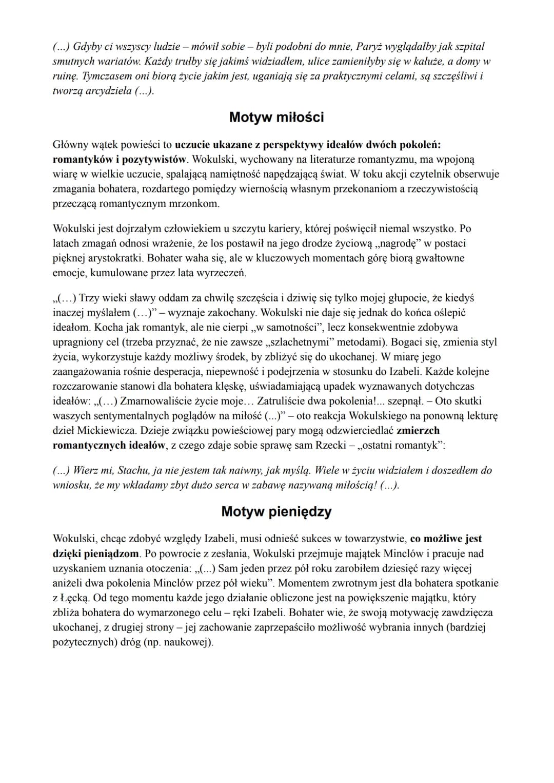 LALKA
BOLESŁAW PRUS
Geneza
Lalka drukowana najpierw w „Kurierze Codziennym" od września 1887 roku, a następnie
trzy lata później wydana w fo