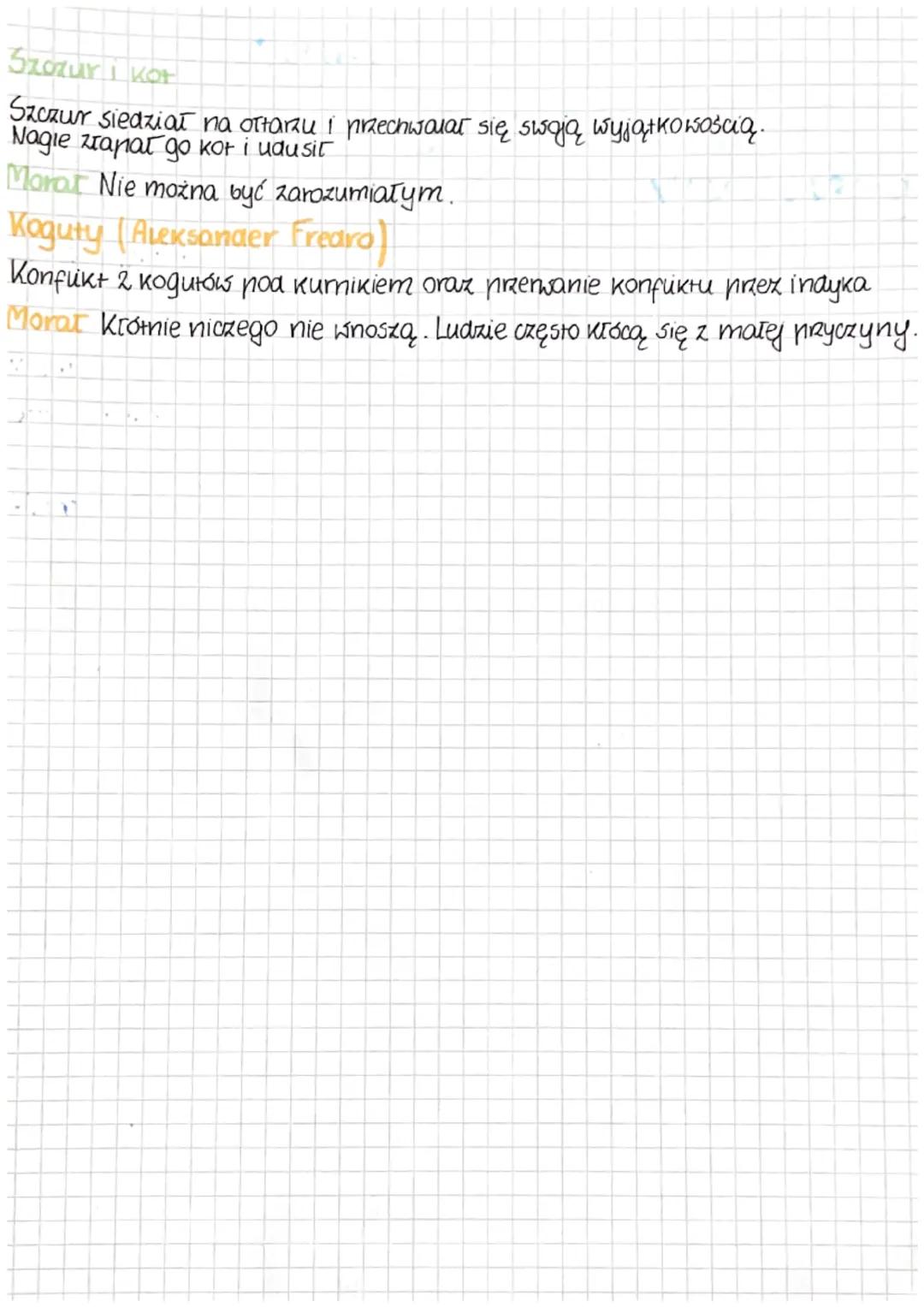 # Bajhi
Ignacego
Krasickiego

Potok i zeka

Potok ntynął wartko i natašume, w końcu stał się małym strumykiem.
Rreka byta spoкојпа, посптопę