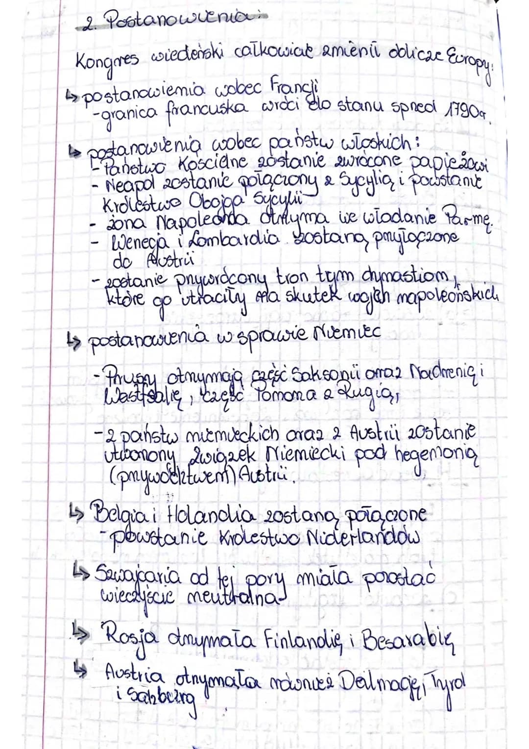 KONGRES WIEDEŃSKI
I Locady Kongresose wiedeńchingo
2. Postanowienia Kongresu Wiedeńskiego.
3. Święte Przymiene
1. Zasady Kangarosu Wiedeński