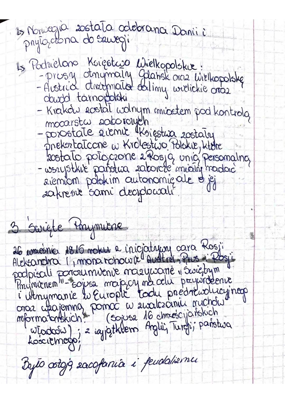 KONGRES WIEDEŃSKI
I Locady Kongresose wiedeńchingo
2. Postanowienia Kongresu Wiedeńskiego.
3. Święte Przymiene
1. Zasady Kangarosu Wiedeński