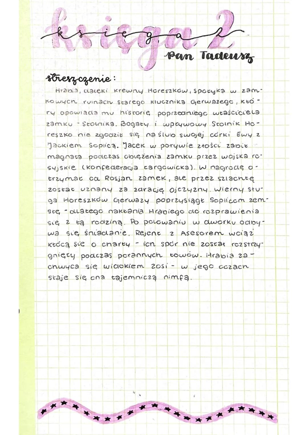 Pan Tadeusz - księga II