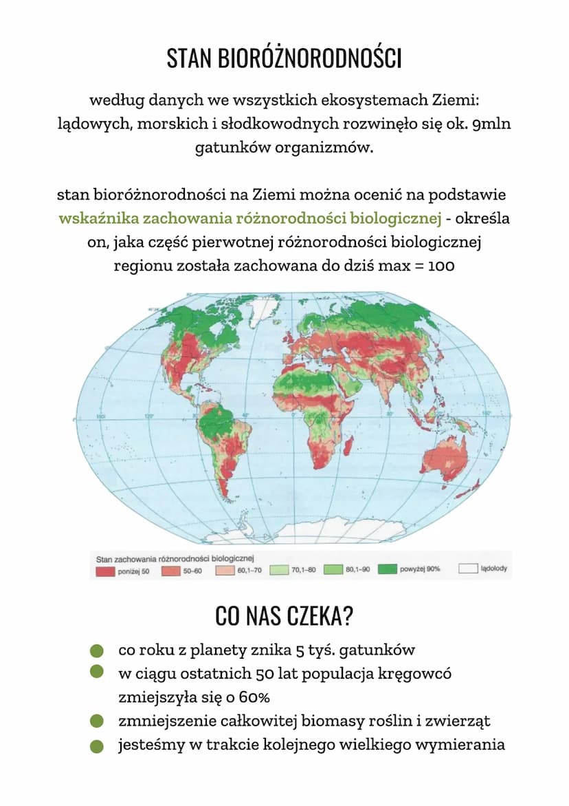 BIORÓŻNORODNOŚĆ I
GEORÓŻNORODNOŚĆ NA
ŚWIECIE
BIORÓŻNORODNOŚĆ
bioróżnorodność, czyli różnorodność biologiczna to
zróżnicowanie przyrody na ró