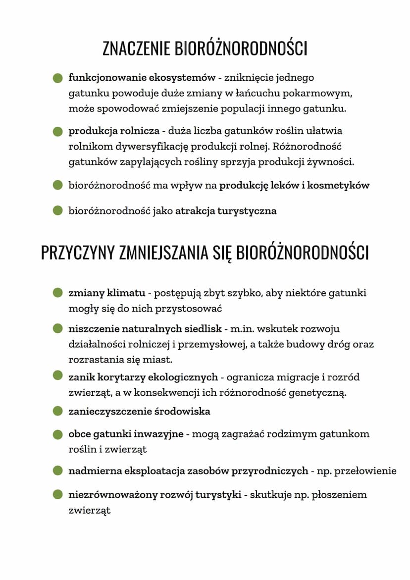 BIORÓŻNORODNOŚĆ I
GEORÓŻNORODNOŚĆ NA
ŚWIECIE
BIORÓŻNORODNOŚĆ
bioróżnorodność, czyli różnorodność biologiczna to
zróżnicowanie przyrody na ró