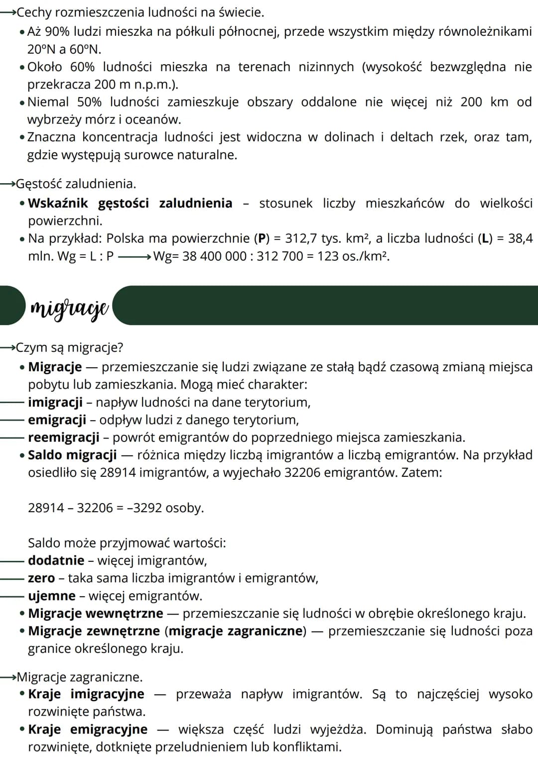 ludność i osadnictwo
liczba ludności świata i jej zmiany
Przyczyny zmian zaludnienia Ziemi:
główne przyczyny zmian liczby ludności świata
pr