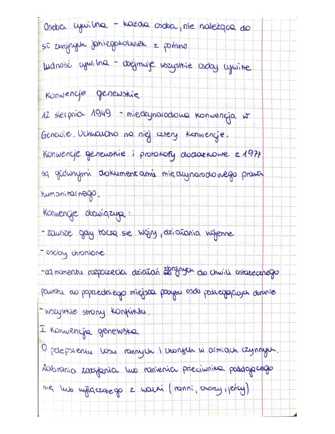 każda osoba, nie należąca do
Osoba cywilna
sił zbrojnych jakiegokolwiek z poństw
гапопуш
Ludność cywilne - dbejmuje wszystkie ooday cywine
K