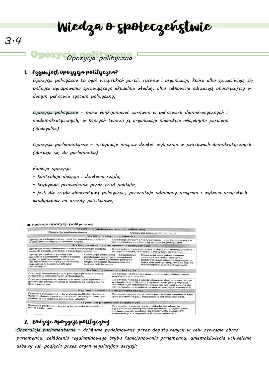 1. Partie polityczne
Partia polityczna - dobrowolna organizacja dążąca do zdobycia lub utrzymania władzy w
państwie w celu realizacji swojeg