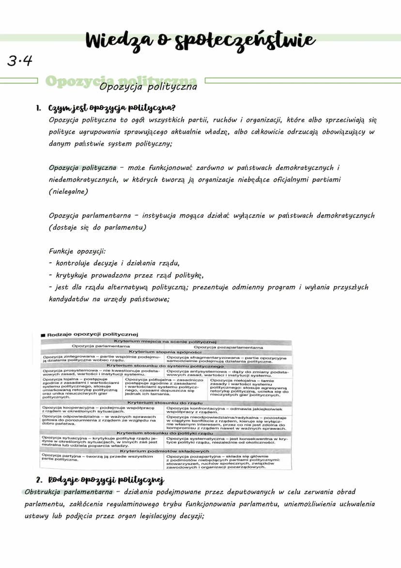 1. Partie polityczne
Partia polityczna - dobrowolna organizacja dążąca do zdobycia lub utrzymania władzy w
państwie w celu realizacji swojeg