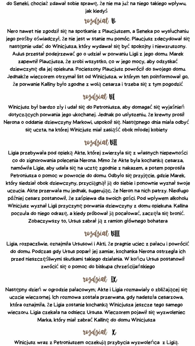 QUO VADIS
HENRYK SIENKIEWICZ
geneza
,,Pomysł napisania Quo vadis powstał we mnie pod wpływem czytania Annałów
Tacyta, który jest jednym z na