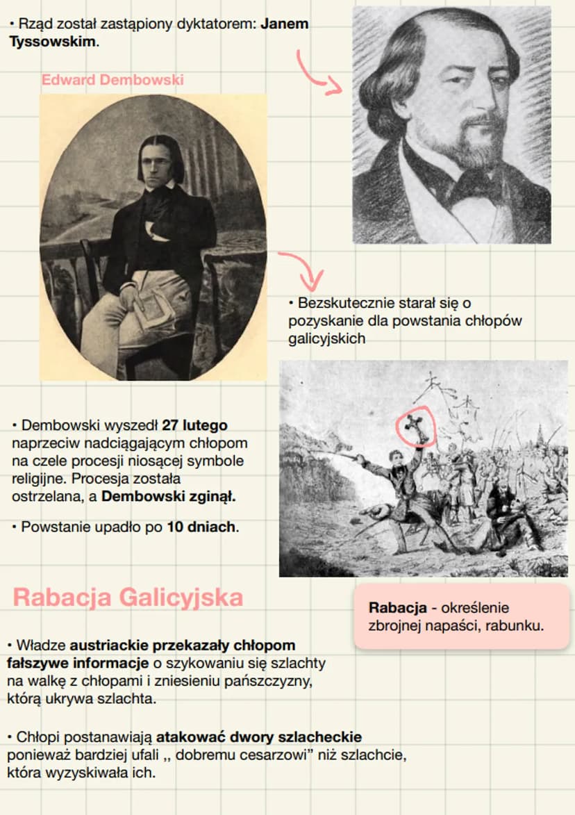 Powstanie krakowskie (1 846) i wiosna ludów na
ziemiach polskich (1848)
Powstanie Krakowskie (1846)
• Centralizacja Poznańska miała plany
wy