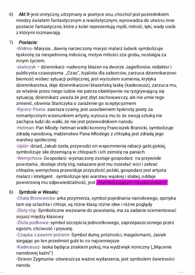 Wesele"- Stanisław Wyspiański
1) Stanisław Wyspiański (1869-1907)- wszechstronny artysta, pisarz, malarz,
grafik, twórca witraży.
2) Problem