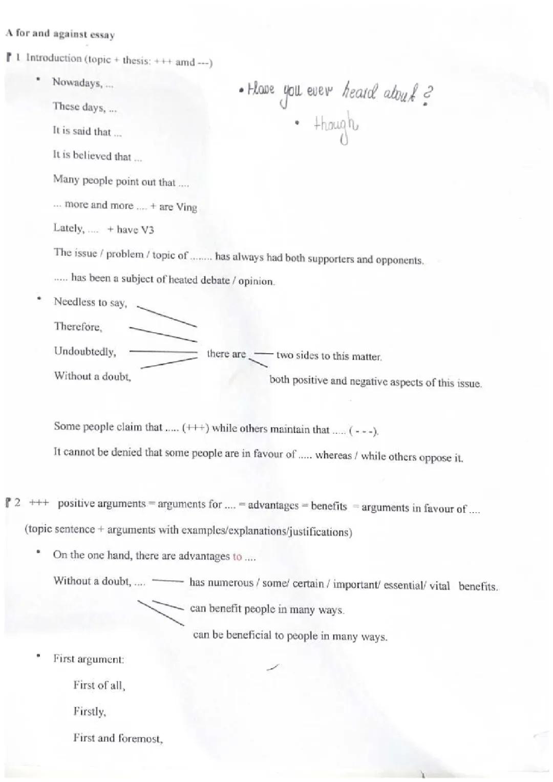 Jak napisać rozprawkę za i przeciw po angielsku?