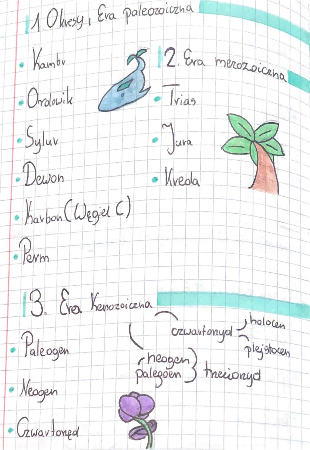 Temat: Przeszłość geologiczna Polski
Wiek ziemii: 4.6 mld.
Ery Ziemii:
561
paleozoiczna, Amla temu
•Prekambu
•Merozoicena.
• kenozoicena
30.