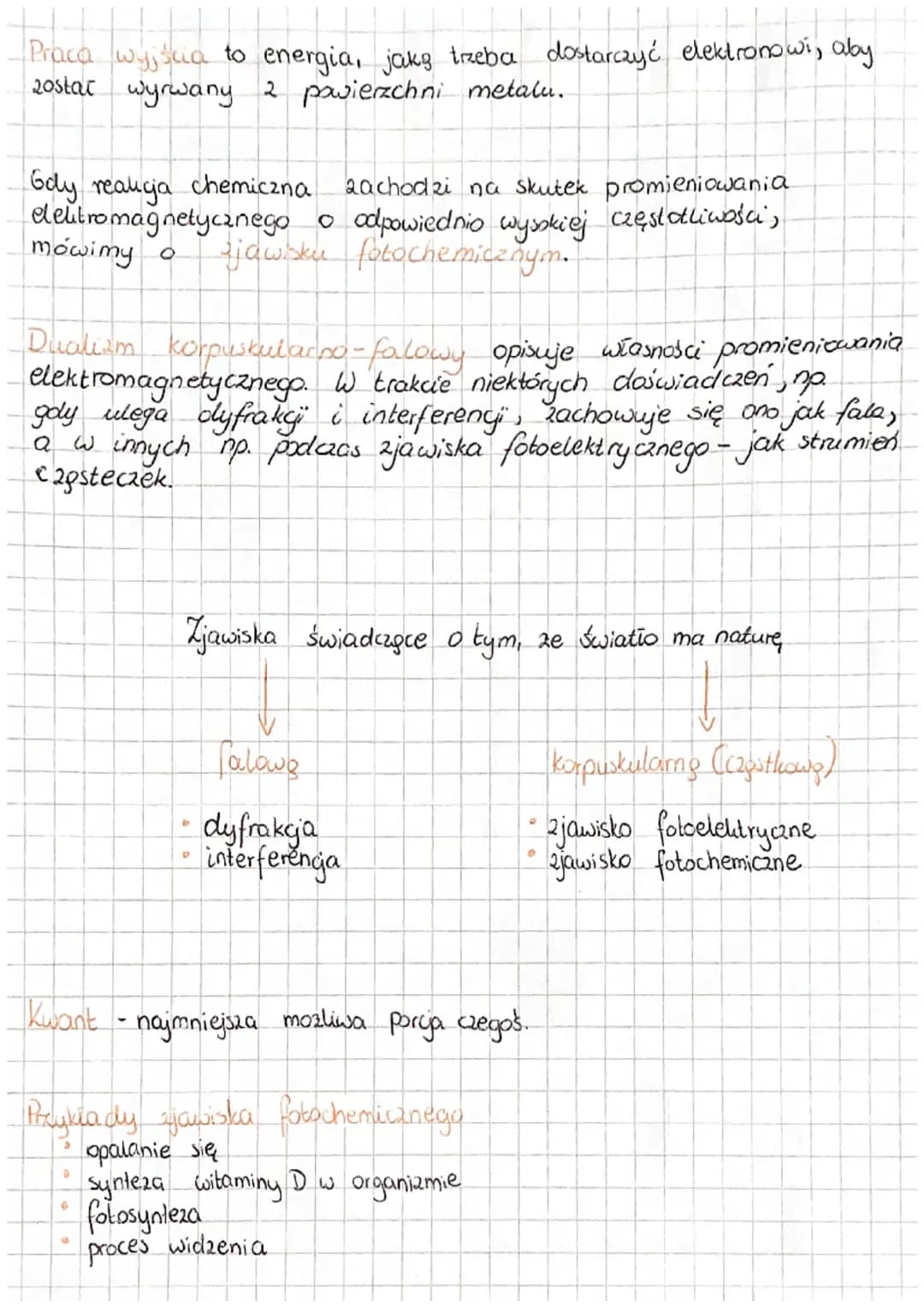 PODWOTNA NATURA ŚWIATŁA
Zjawisko fotoelektryczne zachodzi, gdy świates ( lub inne
promieniowanie elektromagnetyczne) padajsce na metal wybij