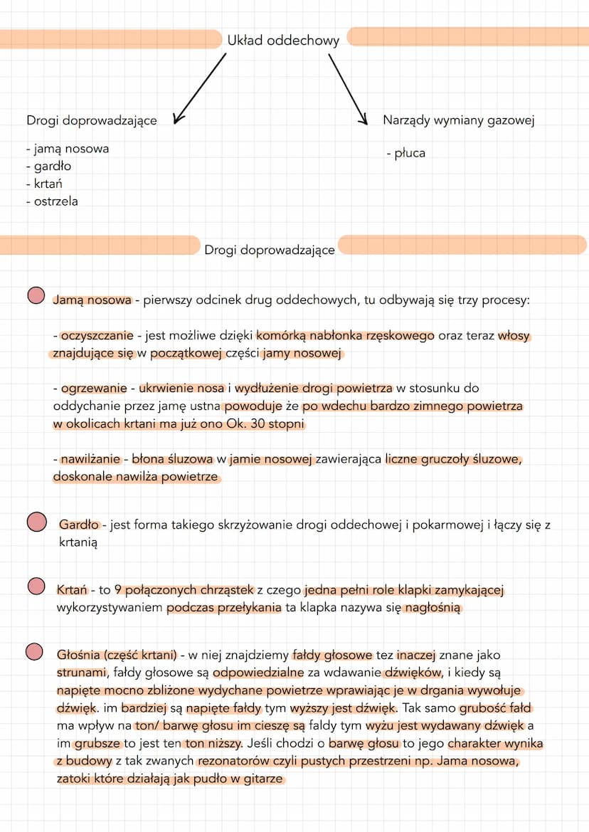 Budowa i funkcje układu oddechowego
Procesy wewnątrzkomórkowe - utlenianie substancji pokarmowych z których pozyskiwane
się energia
Potoczne