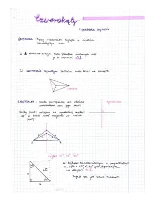 Know Geometria płaska- czworokąty, powtorka z trójkątów  thumbnail