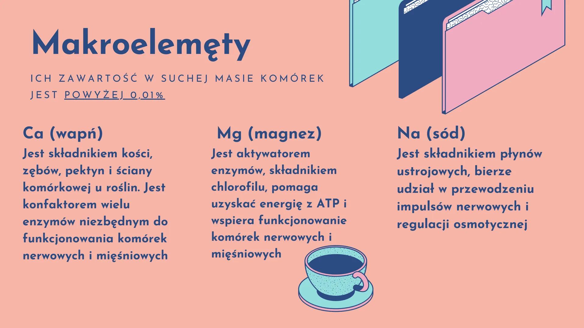 №b
Chemiczne
podstawy życia
cz.l
• Pierwiastki chemiczne
●
• Znaczenie mikro- i makroelementów
• Oddziaływania międzycząsteczkowe
• Woda i s