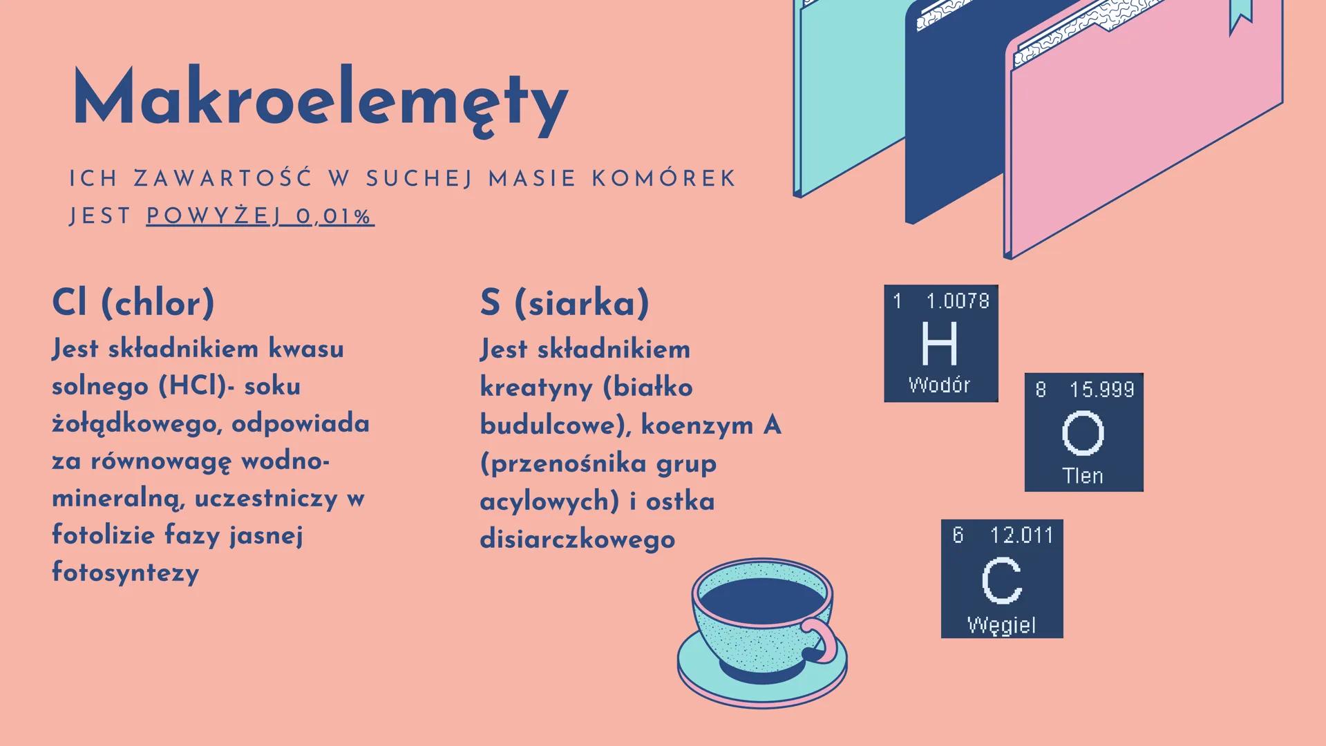 №b
Chemiczne
podstawy życia
cz.l
• Pierwiastki chemiczne
●
• Znaczenie mikro- i makroelementów
• Oddziaływania międzycząsteczkowe
• Woda i s