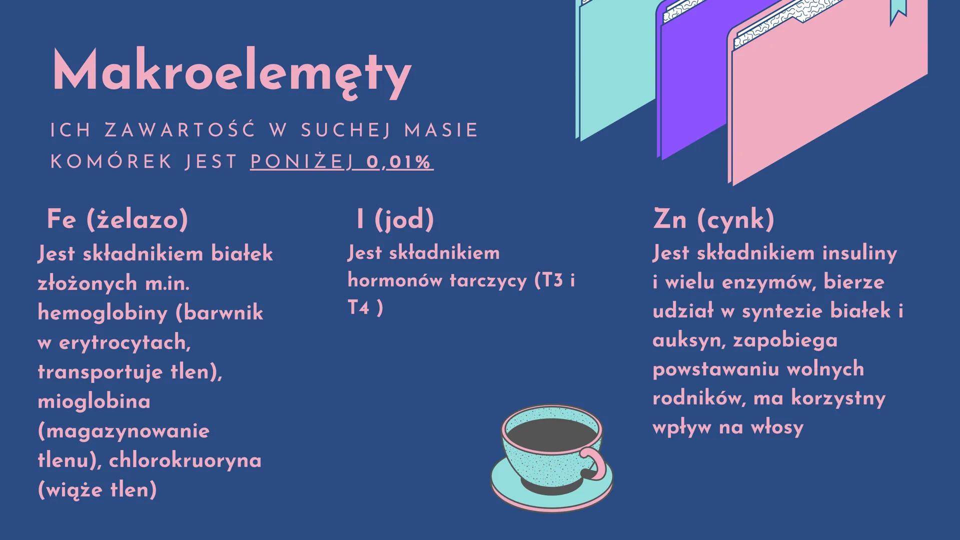 №b
Chemiczne
podstawy życia
cz.l
• Pierwiastki chemiczne
●
• Znaczenie mikro- i makroelementów
• Oddziaływania międzycząsteczkowe
• Woda i s