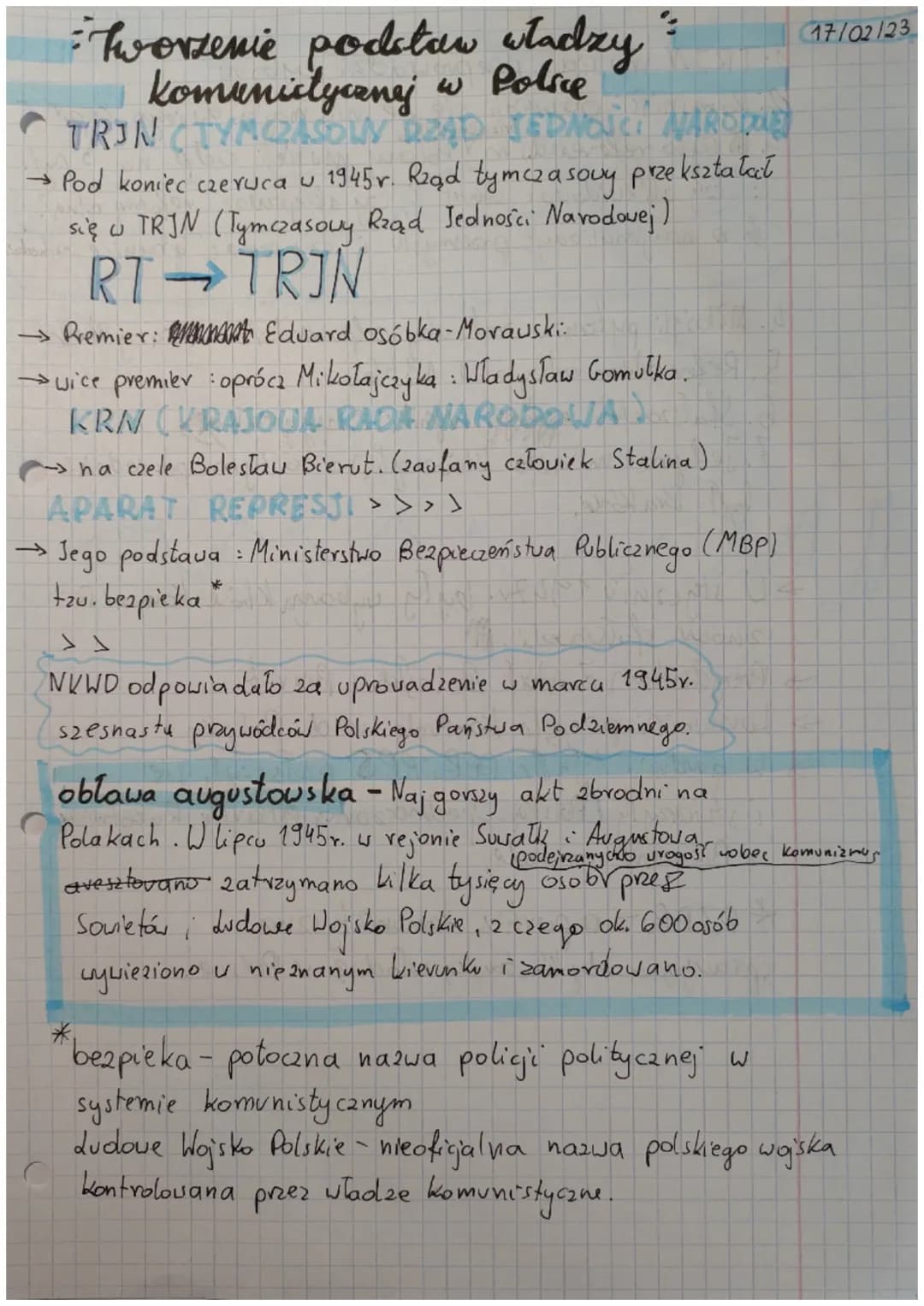 worsenie podstaw władzy
komunistycznej
w Polsce
TRIN (TYMCZASOWY RZĄD JEDNOJCH NARSDOR
2
→ Pod koniec czeruca w 1945 r. Rząd tymczasowy prze