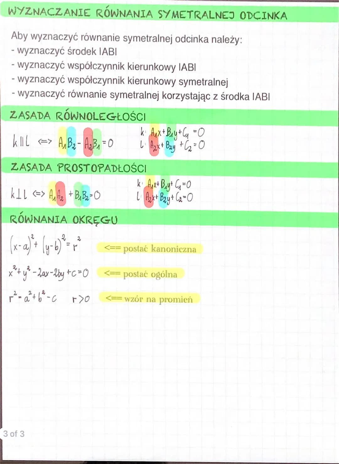 WZÓR NA WSPÓŁRZĘDNE WEKTORA
AB-[%-%Y-%
=
DŁUGOŚĆ ODCINKA
|AB| = √(<g-KA)*+ (Y» - )*'*
WSPÓŁRZĘDNE ŚRODKA ODCINKA
XA+XB YA+YB
SAB = (Katke, Y