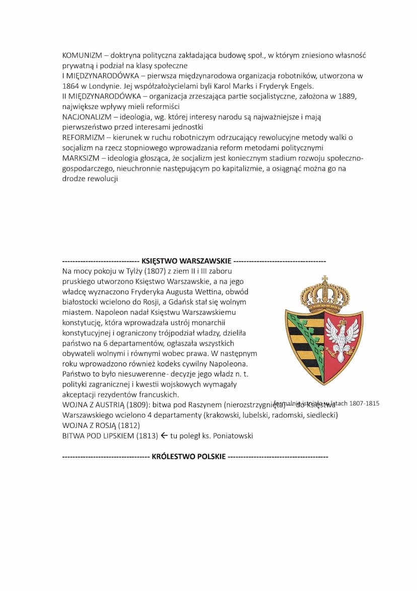 -EPOKA NAPOLEOŃSKA--
POJĘCIA:
DYREKTORIAT - pięcioosobowy rząd francuski ustanowiony w 1795 r., funkcjonował do
zamachu stanu dokonanego prz