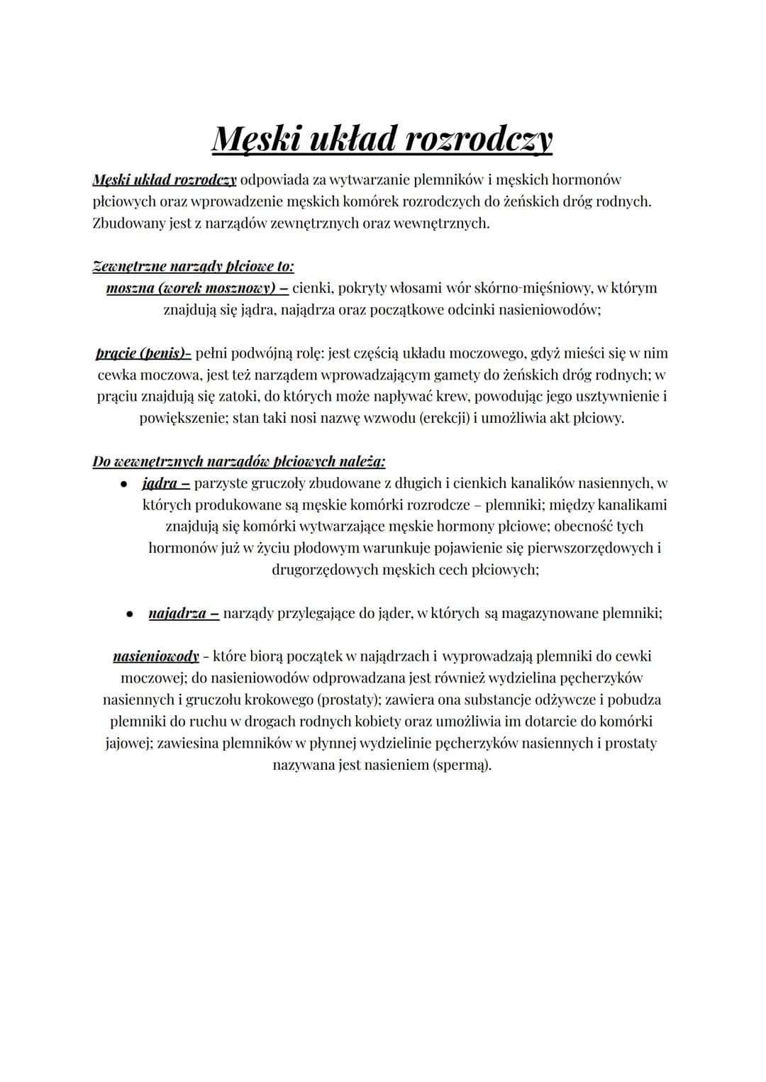 UKŁAD ROZRODCZY
W zapłodnieniu biorą udział 2 gamety – plemnik i komórka jajowa.
1.
witka
główka
plemnik
Cechy płciowe:
Rozmnażanie, czyli w