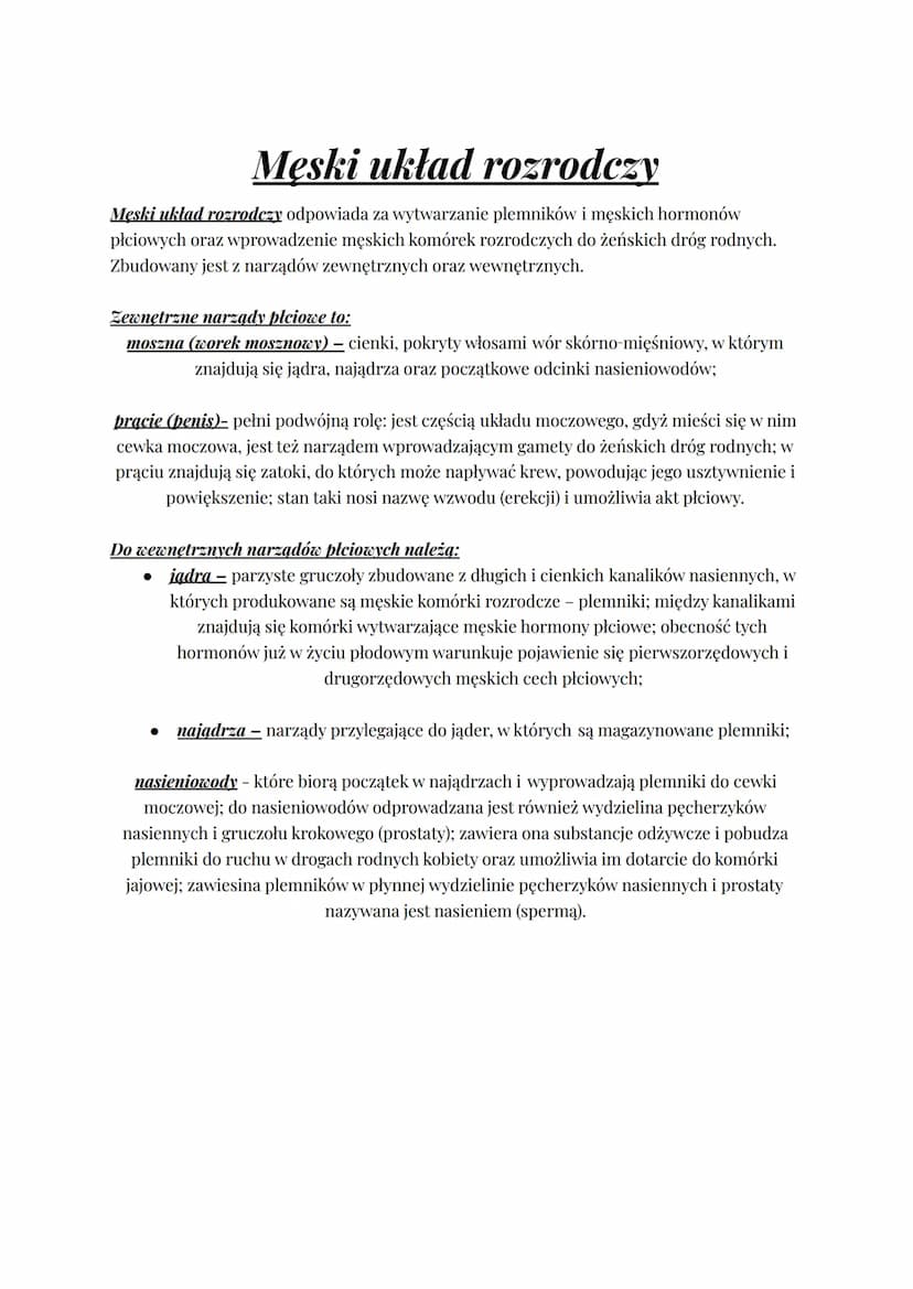 UKŁAD ROZRODCZY
W zapłodnieniu biorą udział 2 gamety – plemnik i komórka jajowa.
1.
witka
główka
plemnik
Cechy płciowe:
Rozmnażanie, czyli w