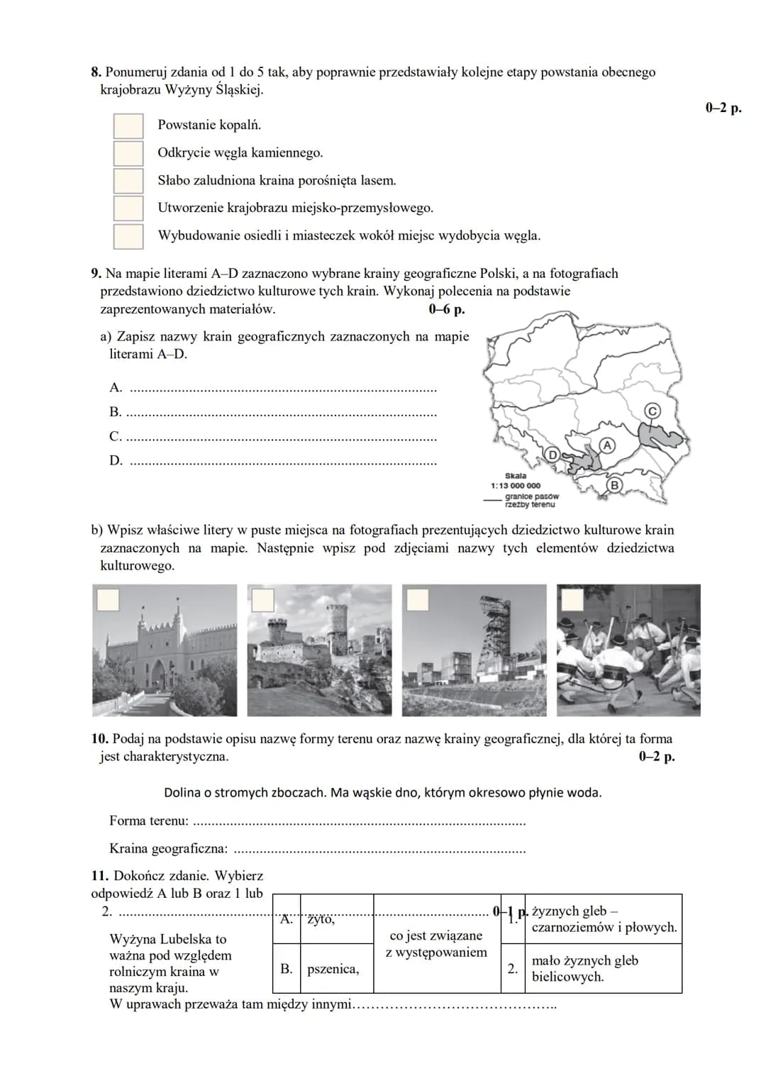 Krajobrazy Polski- KLASA V- 23.03.2020
KOCHANE DZIECIAKI !!!
PRZESYŁAM WAM SPRAWDZIAN TAK JAK SIĘ UMAWIALIŚMY, Z KRAIN
GEOGRAFICZNYCH. FAJNI